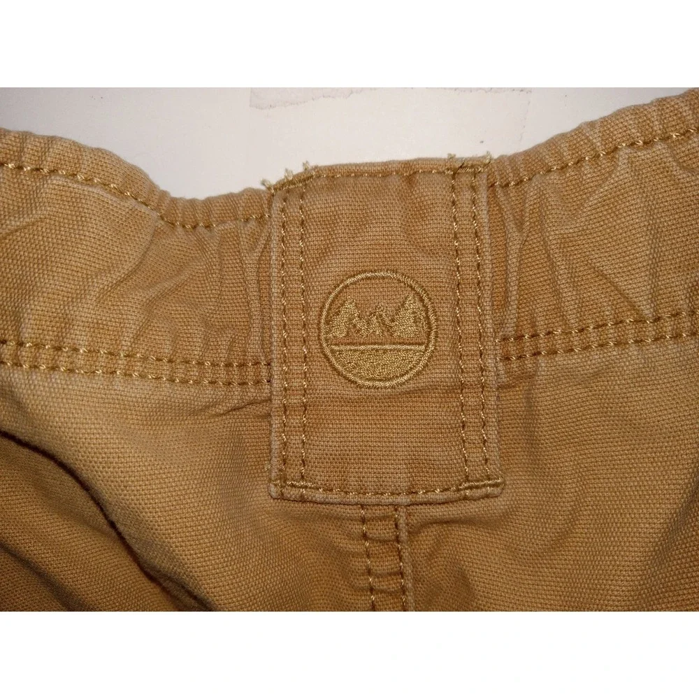 Timberland Men's Cargo Shorts Brown Zipper Pocket Size 40